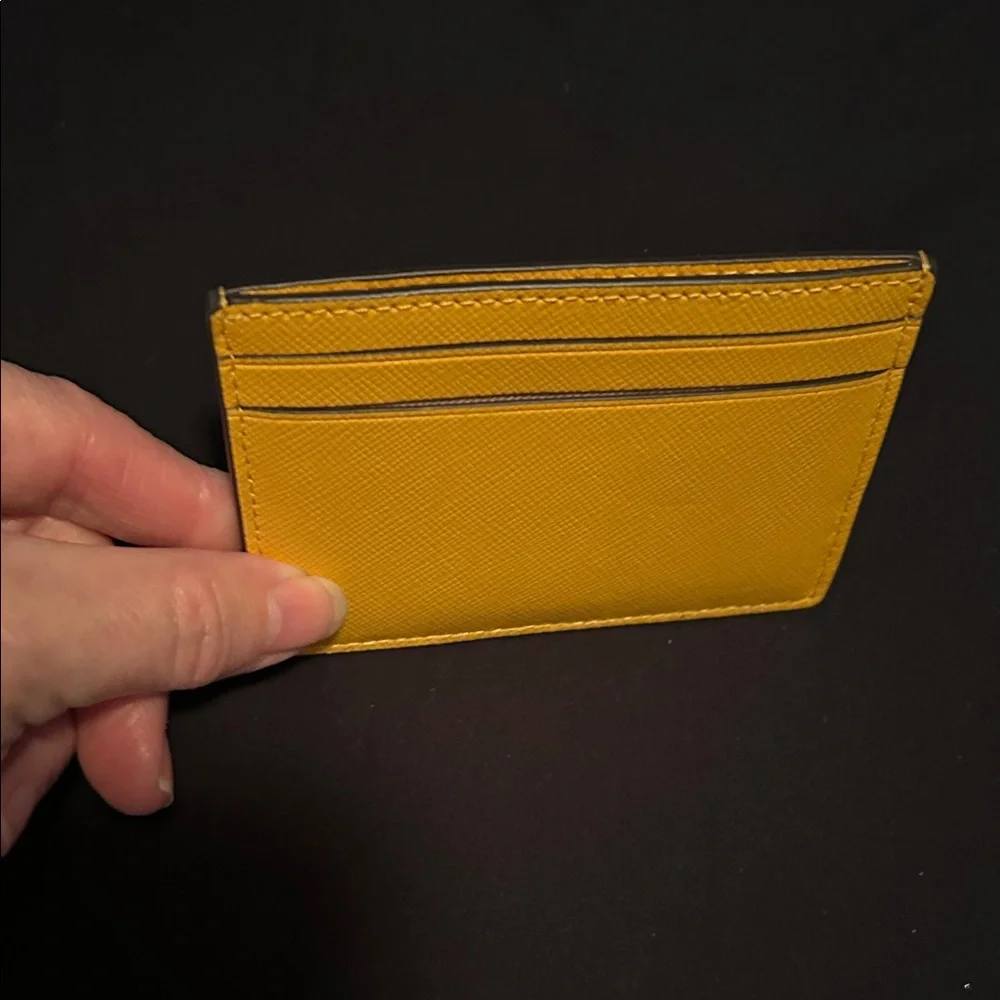 Kate Spade Daffodi Madison Saffiano Leather Slim Small Card Holder